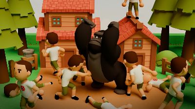 Play 1 Gorilla vs 100 Men - Top IO games on Modd.io